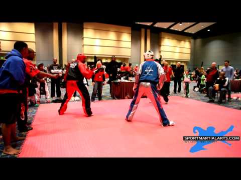 Trey Lazenby vs Jason Grenier - Men's Sparring - Amerikick Internationals 2014