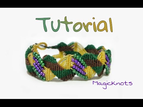 Macrame Bracelet with Beads Tutorial Easy Jewelry Making