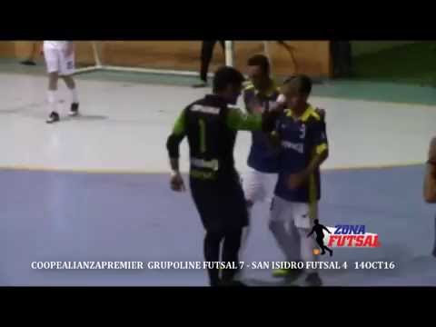 GOLES PREMIER GRUPOLINE FUTSAL 7   SAN ISIDRO FUTSAL 4