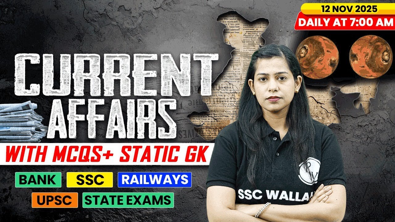 Current Affairs Today | 12 November Current Affairs 2025 | Daily Current Affairs | By Krati Mam