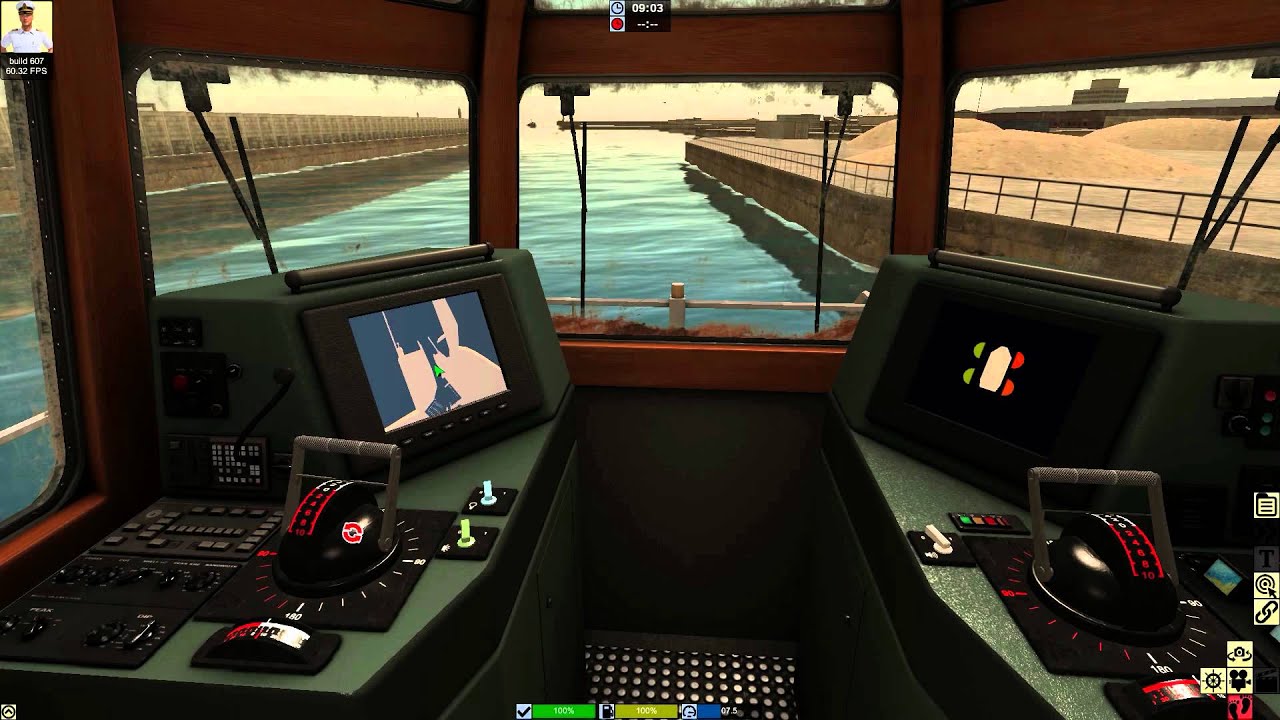 European Ship Simulator - Eight Minutes Of Internal Tug Gameplay (60 FPS) - YouTube