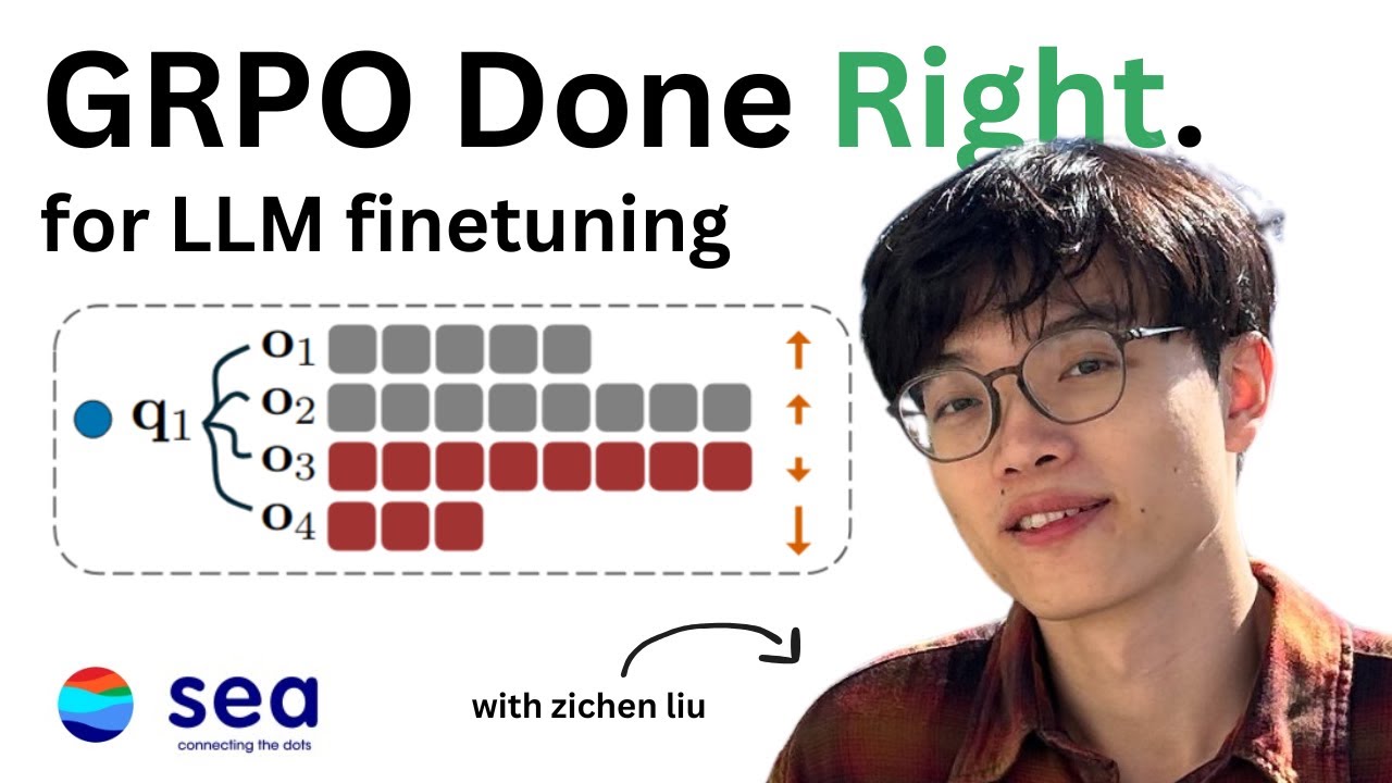 Dr. GRPO: Understanding R1-Zero-Like Training with Zichen Liu
