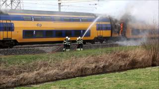 Grote treinbrand Abcoude