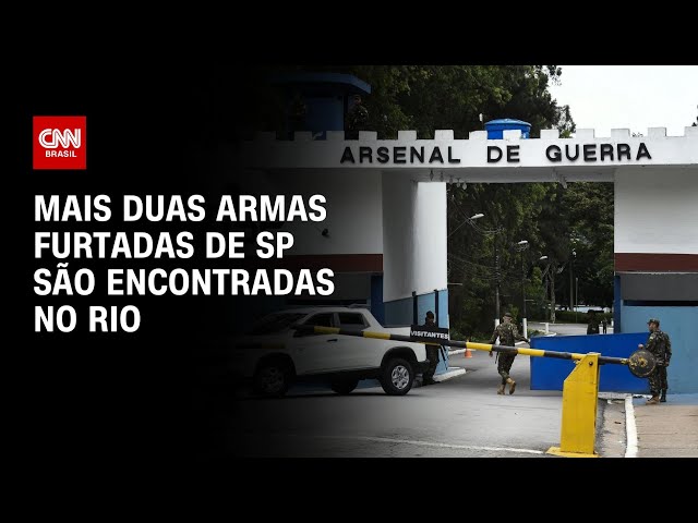 Mais duas armas furtadas de SP são derrotadas no Rio |  CNN AO VIVO