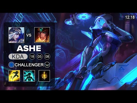 Ashe vs Sivir ADC - EUW Challenger - Patch 12.18 Season 12
