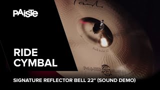 Video thumbnail for PAISTE Signature Reflector Bell Ride 22" played by Noah Fürbringer (SOUND DEMO) by GEWA Drums