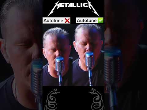 METALLICA James Hetfield How Does He Sound Without Autotune? | Autotune Comparison