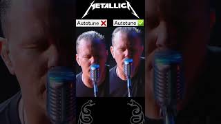 METALLICA James Hetfield How Does He Sound Without Autotune? | Autotune Comparison