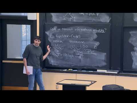 Transmitting Information Reliably over a Noisy Channel & Shannon's Noisy Coding Theorem