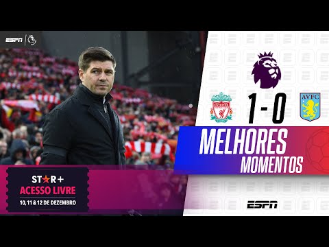 Gols e lances de Liverpool x Aston Villa