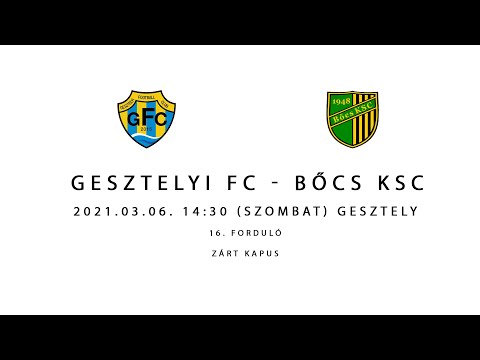 Gesztelyi FC - Bőcs KSC