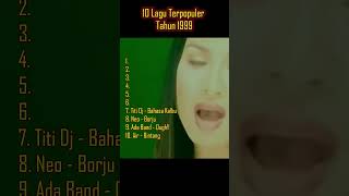 Download lagu 10 Lagu Terpopuler Tahun 1999 | #adaband #dewa19 #padiband #sheilaon7 mp3