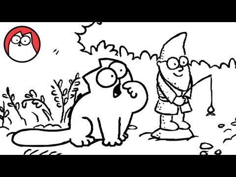 Kattenkaarten Simon's Cat De kat en het bloemenbed