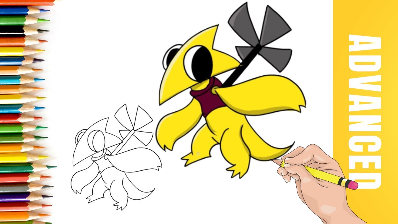 How To Draw Yellow - Rainbow Friends Chapter 2 for Kids