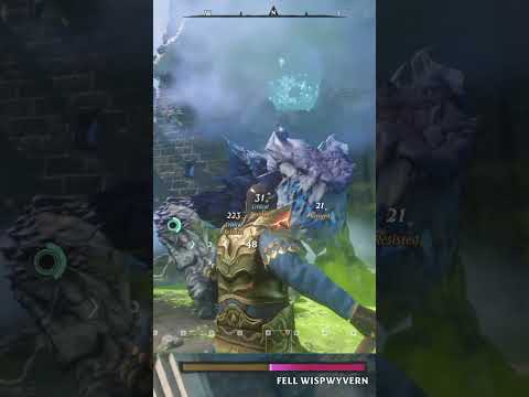 Ultimate One-Shot! Battle Mage Annihilates Fell Wispwyvern in 5 Seconds Flat in Enshrouded!