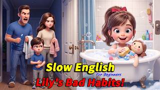 Lily Locked Up the Bathroom... Henry Couldn't Wait! | Easy English Listening (A2)