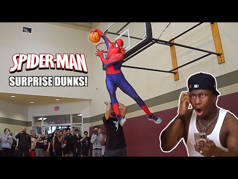 SpiderMan in Basketball Dunk Contest