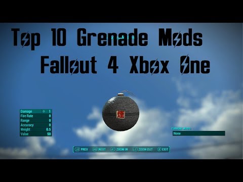 Top 10 Grenade Mods Fallout 4 Xbox One (XB1) #Fallout4 #Fallout4Mods #Fallout4Top10