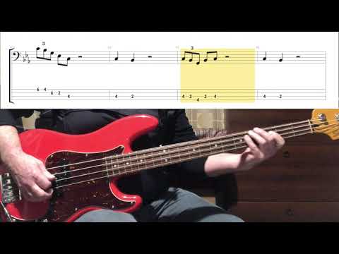 Kiss - Detroit Rock City ( Bass Cover Tab in Video )