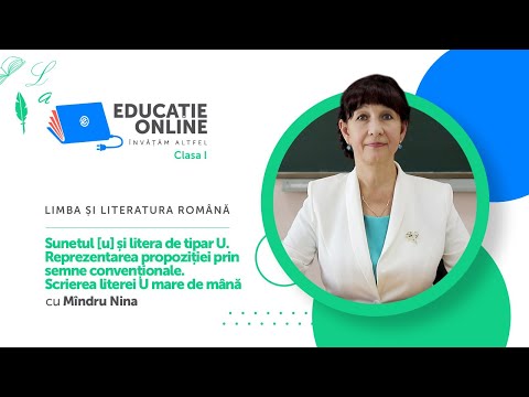 Limba și literatura română, Clasa I, Sunetul [u] și litera de tipar U...