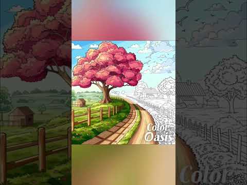 Color Oasis game #coloringgame #colorbynumber #satisfying #relaxing #short #coloroasisnature - YouTube