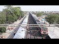 Aerial View Late Running Kota Patna Express Meets Ujjaini Express At Farah Railway Station