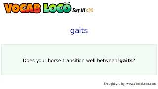 Video thumbnail for gaits