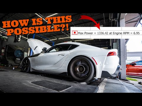 A Stock B58 Engine Making This Much Power Makes No Sense - Big Turbo A90 Supra