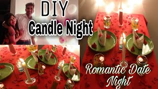 DIY Romantic Candle Light Dinner || How to create a romantic surprise set-up on a low budget