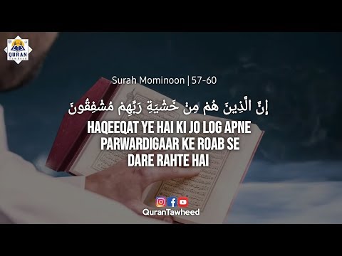 Surah Mominoon (57-60) Best Recitation | Quran And Tawheed |