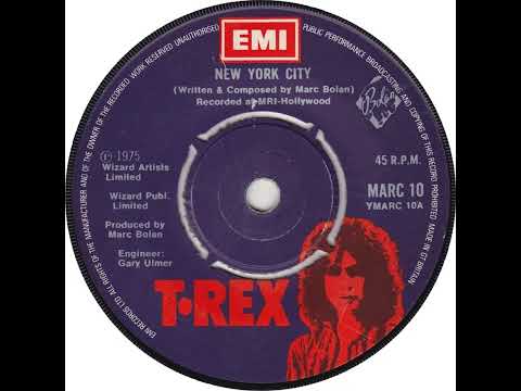 UK New Entry 1975 (158) T. Rex - New York City
