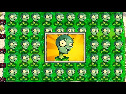 100% Repeater Zomplant vs All Zombotany 2 in Plants vs Zombies Mod
