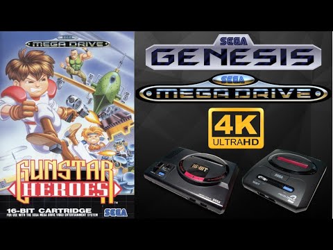 Gunstar Heroes 1993 - Longplay/Walkthrough - Sega Genesis/Mega Drive - QHD