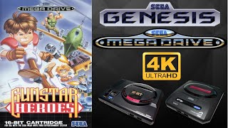 Gunstar Heroes 1993 - Longplay/Walkthrough - Sega Genesis/Mega Drive - QHD