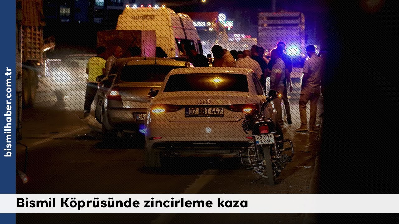 Bismil Köprüsünde zincirleme kaza