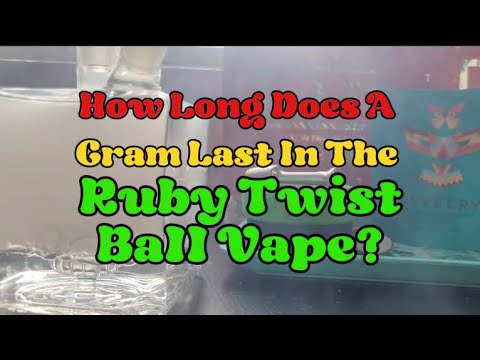 How Long Does a Gram Last in a Ball Vape? (Ruby Twist Crossing Technology Injector)