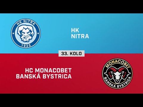 33. kolo: HK Nitra – HC MONACObet Banská Bystrica 3:2 pp (HIGHLIGHTY)