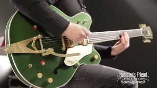 Video thumbnail for Gretsch Guitars Custom Shop Country Gentleman '62 Relic Electric Guitar Cadillac Green by Musician's Friend