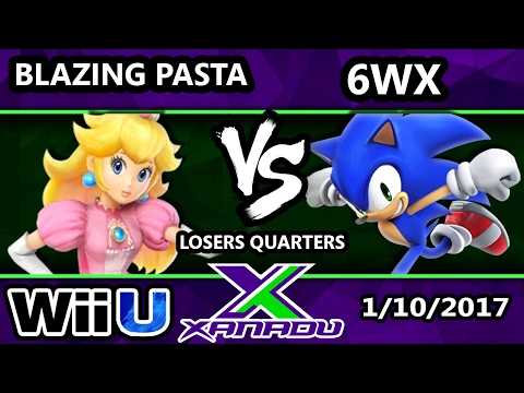 S@X 184 - Blazing Pasta (Peach) Vs. Circa | 6WX (Sonic) - SSB4 Losers Quarters - Smash for Wii U