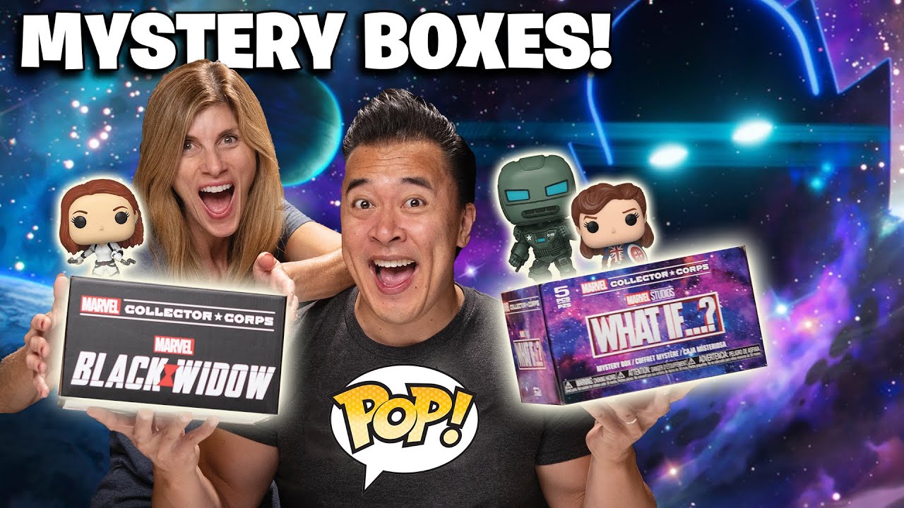 BLACK WIDOW vs. WHAT IF... Double Funko Pop Marvel Collector Corps Mystery Box Unboxing!