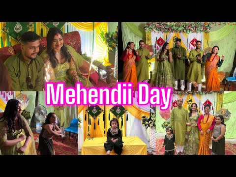 Mehendi Ceremony Celebration || Family Dance || Aarsufamily #aahwankoaayushma #aarsufamily
