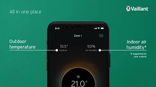 myVAILLANT app dashboard overview
