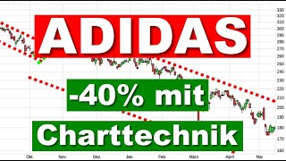 ADIDAS Aktie ✯ -40% mit Charttechnik ✯ Aktienanalyse Aktien investieren Analyse Prognose traden news