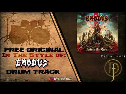 Exodus Styled Free Original Drum Track - 135 BPM (FREE WAV & MIDI DOWNLOAD)