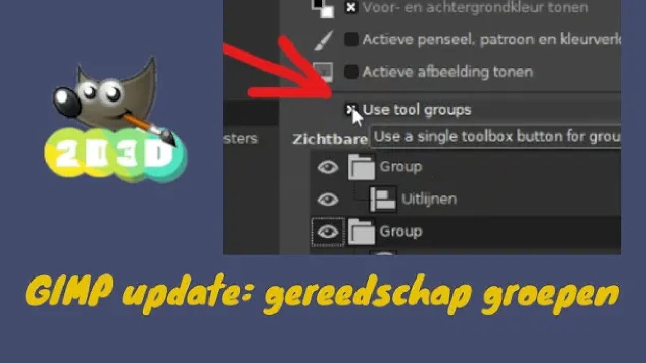 Gimp: waar zijn mijn gereedschappen gebleven?