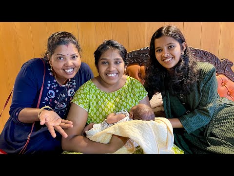Kavi's Delevery🏠Home Tour കുഞ്ഞിനെ കാണാൻ പുതിയ വീട്ടിൽ ചേച്ചി വന്നു 😍