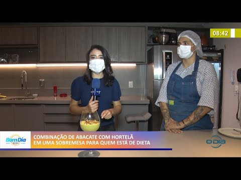 Combinação de abacate com hortelã em sobremesa para quem está de dieta 23 03 2021