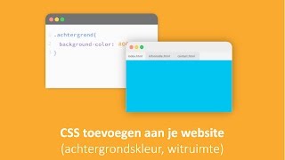 CSS: Je website vormgeven / Achtergrondkleur en witruimte toevoegen