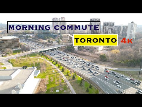 Morning commute Toronto Drone Flight - DJI Mini 3 Pro - 4K