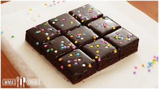 Glazed Chocolate BROWNIE CAKE – Gooey Cake Brownies Recipe